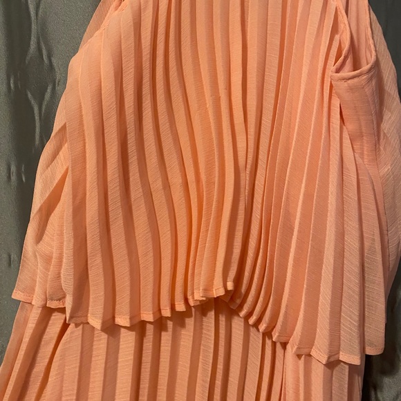 Bar III Pleated peach dress - Picture 5 of 5